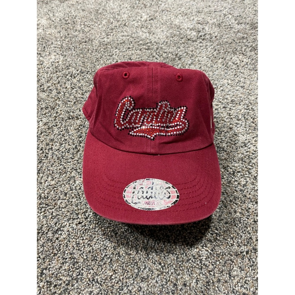 Russell Baseball Cap Ladies OSFM Red Fair Rhinestone South Carolina Gamecocks
